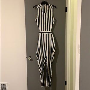 Blue/white stripes Jumpsuit